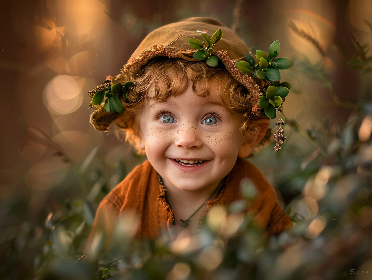 Little elf boy in adventure land